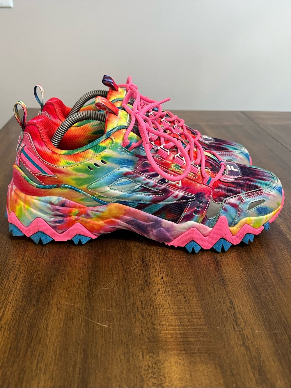 Fila Multicolor Tie Dye Sneakers 5JM01565-781 Womens Size 11
